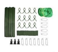 EffiFish Cage à tomates - Treillis de jardin extérieur - Cadre en acier - Support pour plantes - Avec filet - Pour cultiver des légumes, des plantes grimpantes - Cage à tomates - 122 x 122 cm