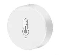 EffiFish Capteur intelligent de température et d'humidité, sans fil pour détecteur ZigBee pour Tuya Smart Home, moniteur climatique en temps réel avec alertes d'application, blanc