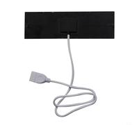 EffiFish Chargeur de panneau solaire monocristallin 1 W 5 V USB avec câble de 50 cm pour ventilateur de batterie 3,7 V Lumière extérieure Camping Noir