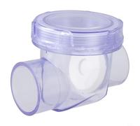 EffiFish Clapet anti-retour en PVC, 50 mm, pour systèmes de drainage, soupape de refoulement horizontale verticale (A)
