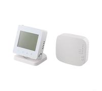 EffiFish Contrôleur de température sans fil RF433 pour chauffage de chaudière à gaz, application et commande vocale, programmable, blanc (WiFi)