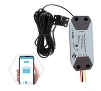 EffiFish Contrôleur intelligent d'ouverture de porte de garage TUYA 12-24 V avec capteur magnétique, télécommande sans fil pour accès, intégration vocale, notifications d'état de porte en temps réel