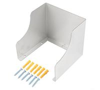 EffiFish Couvercle de sonnette en acier inoxydable, protection contre la pluie, protection contre la pluie, interrupteur pour une utilisation en extérieur, boîtier résistant aux intempéries (125 mm)