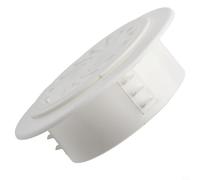 EffiFish Couvercle mural en plastique PP pour aérations de climatisation, grille rosace ronde blanche pour décorer et sceller les ouvertures 40-100 mm (80 mm)