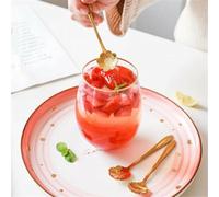 EffiFish Cuillères à Café Long Manche Dorées Lot de 8 Acier Cuillères | Finition or Ã©lÃ©gante, acier inoxydable pour robuste, design floral unique, pour idÃ©al pour cafÃ© et thÃ©, lot de 8 piÃ¨ces