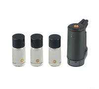 EffiFish Diffuseur d'air électrique pour voiture avec fonction brumisation, désodorisant automatique en alliage d'aluminium pour purifier l'air intérieur, design compact à clipser avec 3 huiles