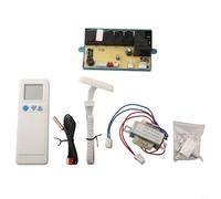 EffiFish Ensemble de panneau de commande pour climatiseur, CVC avec accessoires, plusieurs modes, 3 vitesses de ventilateur, fonction veille