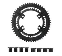 EffiFish Ensemble de plateau de vélo de route, 110BCD double plateau 50-34T en aluminium 7075 compatible avec pédaliers 105 R7000 R8000 R9100 (50-34T)