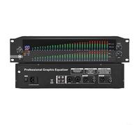 EffiFish EQ-323 Égaliseur graphique double 31 bandes avec écran LCD et traitement DSP pour scène, studio, conférence, théâtre, enregistrement, événements en direct