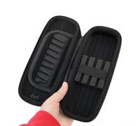 EffiFish Étui rigide en EVA pour fléchettes avec porte-embout, pochette de transport pour fléchettes en acier/pointe souple, rangement pour les vols et les tiges pour voyage (rouge)