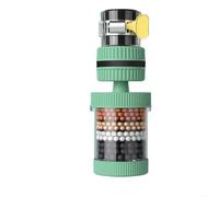 EffiFish Filtre de robinet de cuisine avec design anti-éclaboussures pour purification de l'eau du robinet et économie d'eau dans la vaisselle, bleu (vert)