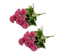 EffiFish Fleurs artificielles en soie pour tombes 44 cm, ne se décolore pas | Soie résistante aux UV, pas de décoloration, 44 cm de long pour la tige, pétales réalistes, sans danger pour les cimetières