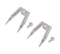 EffiFish Fourchette rotative, composant pour arbre de rôtissage pour four électrique et friteuse à air comprimé pour rôtir des lanières de poulet, brochettes en acier inoxydable (fourchette à rôtir)