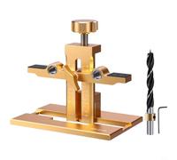 EffiFish Gabarit de montage de porte d'armoire - Localisateur de perçage réglable pour un alignement précis et zéro erreur - Installation du travail du bois - Doré (B)