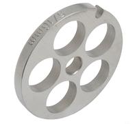 EffiFish Hachoir à viande n° 5 en acier inoxydable avec plaque d'orifice pour Bosch/Bauknecht, disque perforé pour le traitement de la viande, du poisson, des légumes, facile à nettoyer (16 mm)