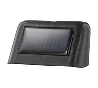 EffiFish Horloge numérique de voiture à énergie solaire avec thermomètre et date, luminosité automatique, affichage LED du tableau de bord, ABS résistant à la chaleur, noir (vert)