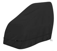 EffiFish Housse de chaise de massage robuste Oxford 420D imperméable, anti-poussière et protection solaire réglable pour meubles de jardin ou de terrasse Noir 160 x 100 x 141 cm (150 x 91 x 121 cm)
