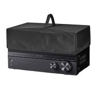 EffiFish Housse de mobilier d'extérieur pour récepteur stéréo, housse de protection étanche à la poussière, 33 x 45 x 14 cm, tissu Oxford noir avec poignée, pour STR-DH190/DH590/R-S202BL