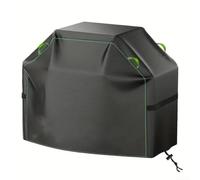 EffiFish Housse de protection imperméable en tissu Oxford 210D pour barbecue avec bande réfléchissante et cordon de fermeture, protection extérieure résistante aux intempéries (145 x 61 x 120 cm)