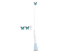 EffiFish Jouet électrique interactif pour chat avec mouvement imprévisible pour jeu en solo et instincts de chasse Bleu