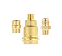 EffiFish Kit adaptateur de raccord de gaz propane pour grilles de barbecue, réchauds et chauffages, laiton massif pour QCC1 type 1 et pour connecteurs POL à filetage mâle de 6,35 mm