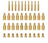 EffiFish Kit de 40 buses de rechange pour carburateur principal et buse de ralenti, pour moto ou tondeuse à gazon, pour carburateurs PWK PE CVK