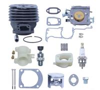 EffiFish Kit de pistons cylindriques de tronçonneuse 52 mm avec carburateur, compatible avec 266XP 266 266SE remplace 503517502