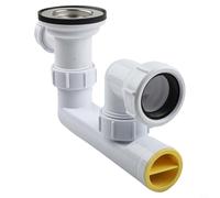 EffiFish Kit de vidage de baignoire avec tube de trop-plein, construction en acier inoxydable PVC PP, s'adapte aux bondes de baignoire de 48 à 58 mm et aux trous de trop-plein de 48 à 55 mm