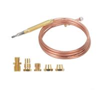 EffiFish Kit thermocouple à gaz M6 600 mm pour aeg pour Beko, cuivre | Cuivre robuste, arrêt automatique du gaz, convient pour AEG, Beko, Electrolux, installation DIY pour fours