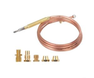 EffiFish Kit thermocouple à gaz M6 600 mm pour aeg pour Beko, cuivre | Cuivre robuste, arrêt automatique du gaz, convient pour AEG, Beko, Electrolux, installation DIY pour fours