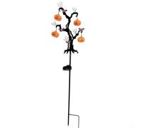 EffiFish Lampe solaire en forme de chauve-souris avec 4 LED pour décoration de jardin d'Halloween