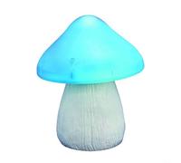 EffiFish Lampes solaires de jardin en forme de champignon - Lampe décorative à énergie solaire - Étanche - En résine - LED - Pour cour, allée, pelouse, allée (bleu)
