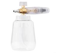 EffiFish Lance à mousse pour nettoyeur haute pression avec buse de pulvérisation réglable à connexion rapide pour nettoyage du toit de bateau (transparent, 1 l)