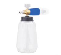 EffiFish Lance à mousse pour nettoyeur haute pression avec buse de pulvérisation réglable à connexion rapide pour nettoyage du toit de bateau (bleu blanc, 1 l)