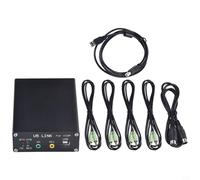 EffiFish Lien U5 pour connecteur radio ICOM avec interface d'alimentation, câble DIN8-DIN8 pour IC-706/718/725/735/746/756, prise en charge HRD et DM780 (13-8)