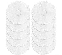 EffiFish Lot de 10 chiffons de rechange en microfibre pour aspirateur Midea V12, pour sols stratifiés et carrelés, installation facile