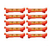 EffiFish Lot de 10 niveaux de corde de suspension à bulles pour niveaux d'esprit avec crochets pour l'arpentage de la construction, la maçonnerie et l'alignement de meubles
