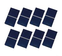 EffiFish Lot de 100 mini cellules de panneau solaire, 0,5 V 400 mA composants solaires en silicium polycristallin 52 x 26 mm pour projets d'énergie solaire
