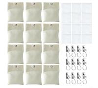 EffiFish Lot de 12 poids de rideaux en toile robuste avec clips, sacs de sable pour extérieur, terrasse, tonnelle, rideaux pour empêcher le vent de souffler