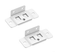EffiFish Lot de 2 connecteurs de meubles en forme de L à 90 degrés, supports en fer robustes pour empêcher le canapé sectionnel de glisser, faciles à installer pour canapé et causeuse (blanc)