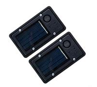 EffiFish Lot de 2 panneaux solaires de rechange pour lampes extérieures, pièces de rechange LED étanches pour décoration de jardin, lanternes d'extérieur à faire soi-même, 6 x 3 cm en plastique (3 x 6