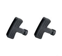 EffiFish Lot de 2 poignées de démarrage de rechange, pour Honda GX270, GX340, GX390, GX420, GX610, 188F, 190F, 4 temps, ouverture d'installation de 8 mm, noir (lot de 2)