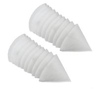 EffiFish Lot de 20 filtres à air coniques G4 DN125 de 180 mm de long pour valves à disque d'échappement ronds Helios pour Maico Pluggit Zehnder