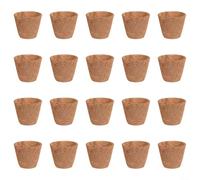 EffiFish Lot de 20 pots de plantation biodégradables en fibre de coco respirants, sacs de pépinière pour la culture des myrtilles, conteneurs de démarrage (taille moyenne 20 x 25 cm)
