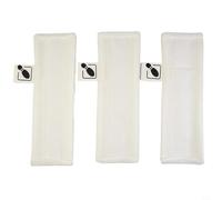 EffiFish Lot de 3 chiffons en microfibre pour nettoyeur vapeur Karcher EasyFix SC1 SC2 SC3 SC4 SC5 pour têtes de balai vapeur Blanc