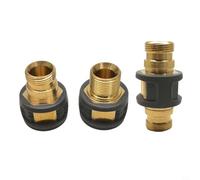 EffiFish Lot de 3 connecteurs de tuyau d'eau haute pression pour Karcher HD5/11 HD6/15, adaptateur rapide ABS