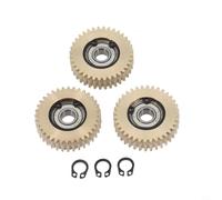 EffiFish Lot de 3 engrenages planétaires 36T en nylon et acier avec roulement pour moteur de moyeu de vélo électrique Bafang 38 x 8 x 12 mm silencieux (cuivre)