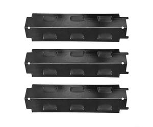 EffiFish Lot de 3 plaques chauffantes de rechange pour barbecue à gaz Charbroil pour Kenmore GrillKing 98531, 36,8 x 10,7 cm, en porcelaine pour bouclier en acier, noir