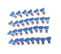 EffiFish Lot de 30 volants en éponge pour débutants, balles de badminton en nylon pour enfants, volant d'entraînement à vitesse lente, ensemble de badminton en plastique, volants d'entraînement