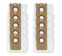 EffiFish Lot de 4/10 sacs à poussière compatibles avec aspirateur MEDION pour X20 SW+ MD 11415 X21 SW+ MD 11500 avec 5 couches de filtration en tissu non tissé blanc (lot de 10)